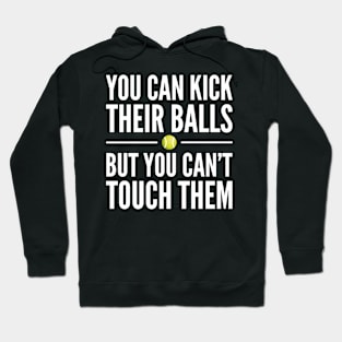 You can Kick their Balls but You can't Touch them Hoodie